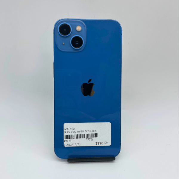 iPhone 13 256go bleu occasion (batterie 77%) – Image 2