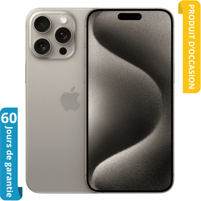 iPhone 15 Pro max Titane naturel prix Maroc