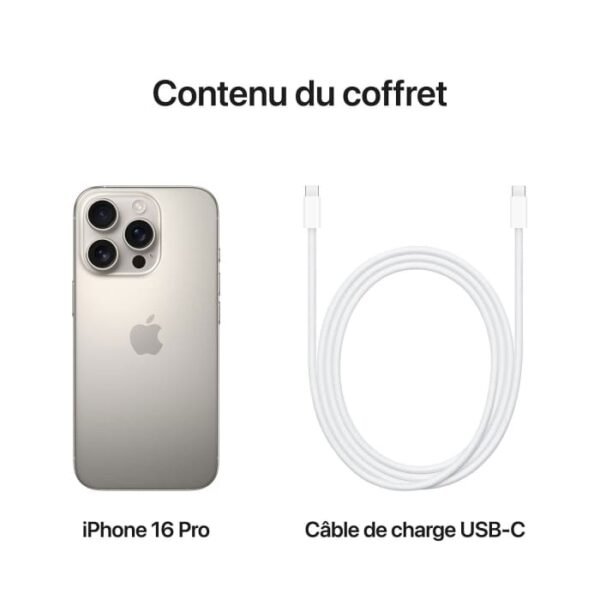 iPhone 16 pro naturel Prix Maroc