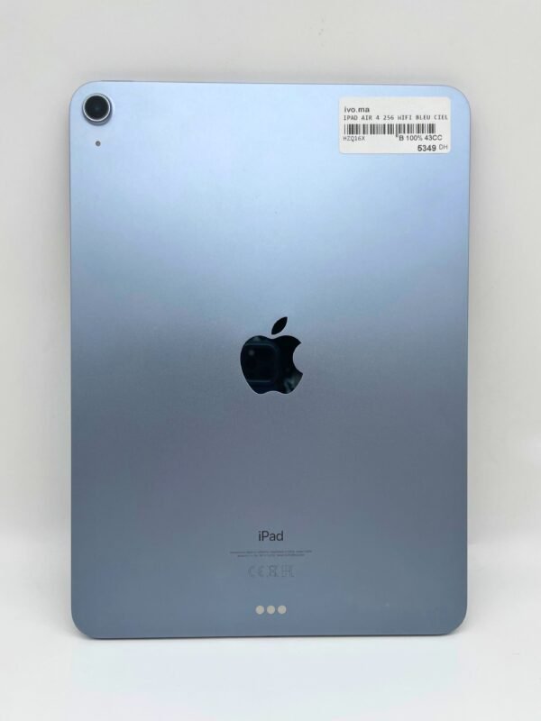 iPad Air 4 256Go Wi-Fi Bleu ciel 100% Occasion – Image 2